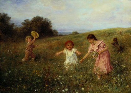 Ludwig Knaus - In der Frühlingswiese