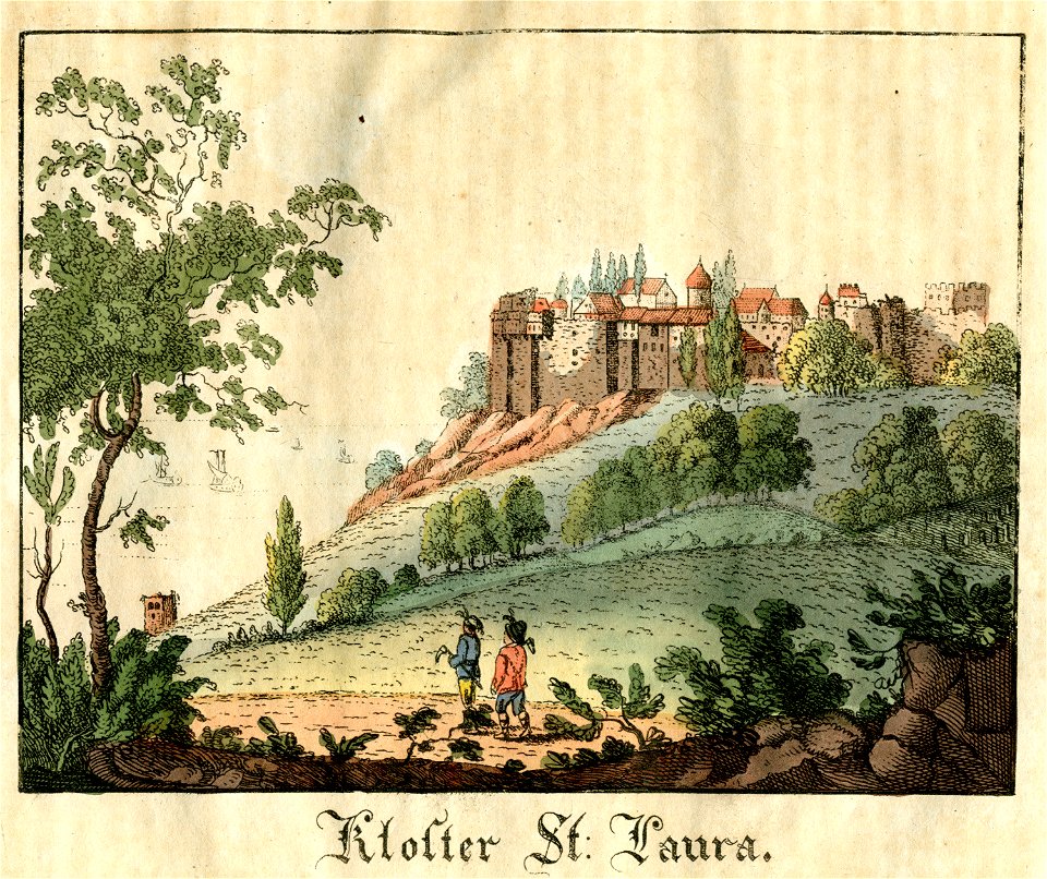 Kloster St Maura - Griechenland Oder Sitten Bräuche Trachten Und Denkmäler Der Griechen Nach Den Neuesten Und Beste Quellen Bearbeitet - 1825