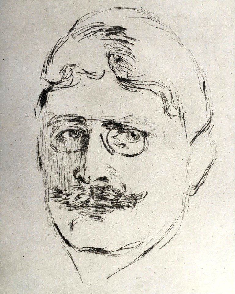 Knut Hamsun by Edvard Munch, 1896
