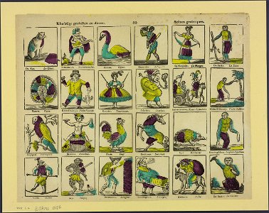 Kluchtige gestalten en dieren-Catchpenny print-Borms 0196