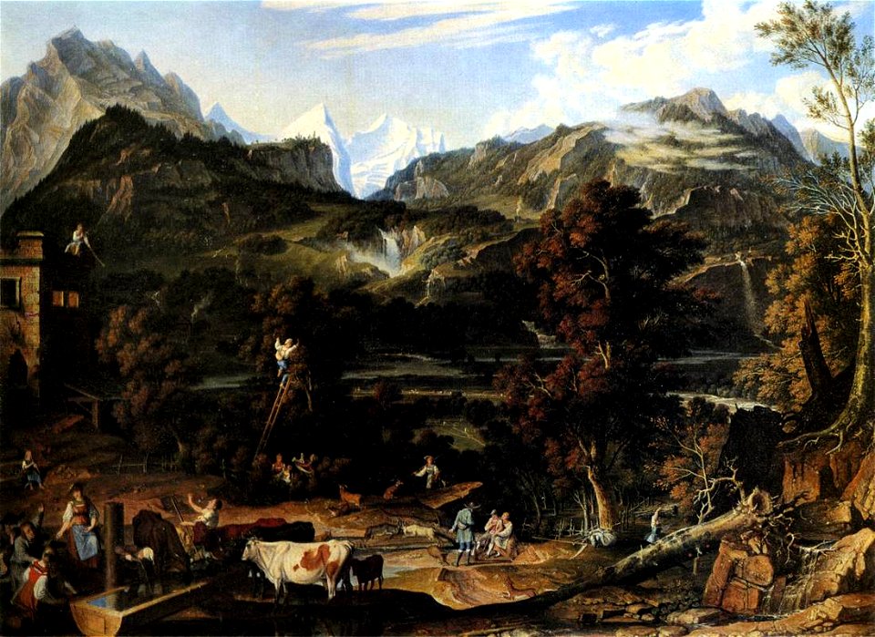 Joseph Anton Koch - The Upland near Bern - WGA12233