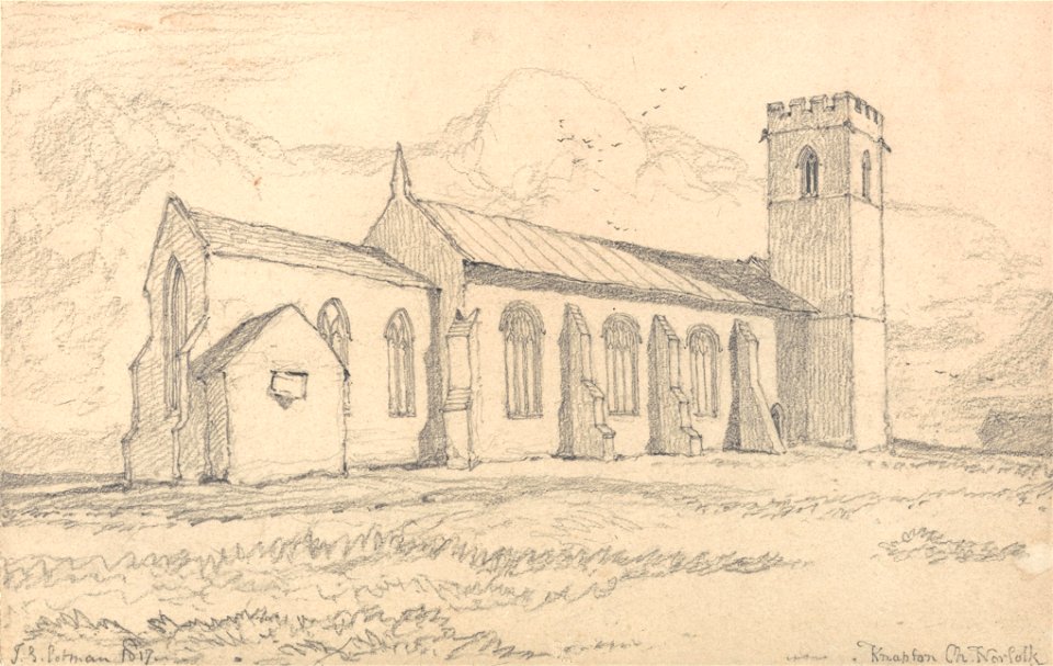John Sell Cotman - Knapton Church, Norfolk, from the North-East - Google Art Project