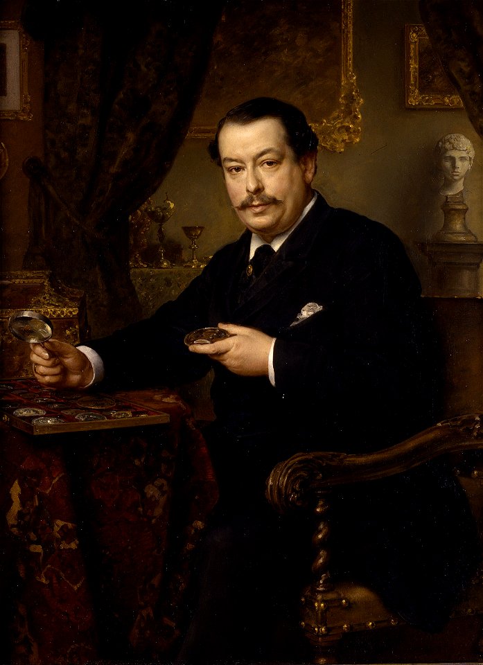 Ludwig Knaus - Der Bankier Itzinger (1885)