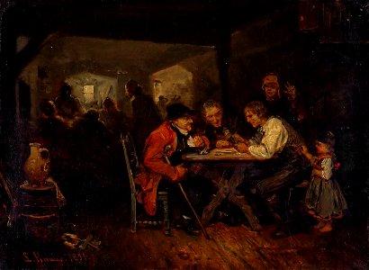 Ludwig Knaus - Die Falschspieler (1851)