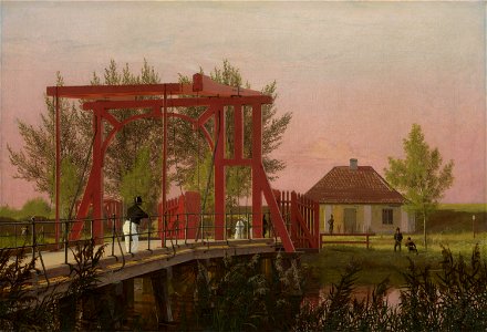 Christen Købke - Parti af den nordre Kastelsbro, 1837, (NGL)