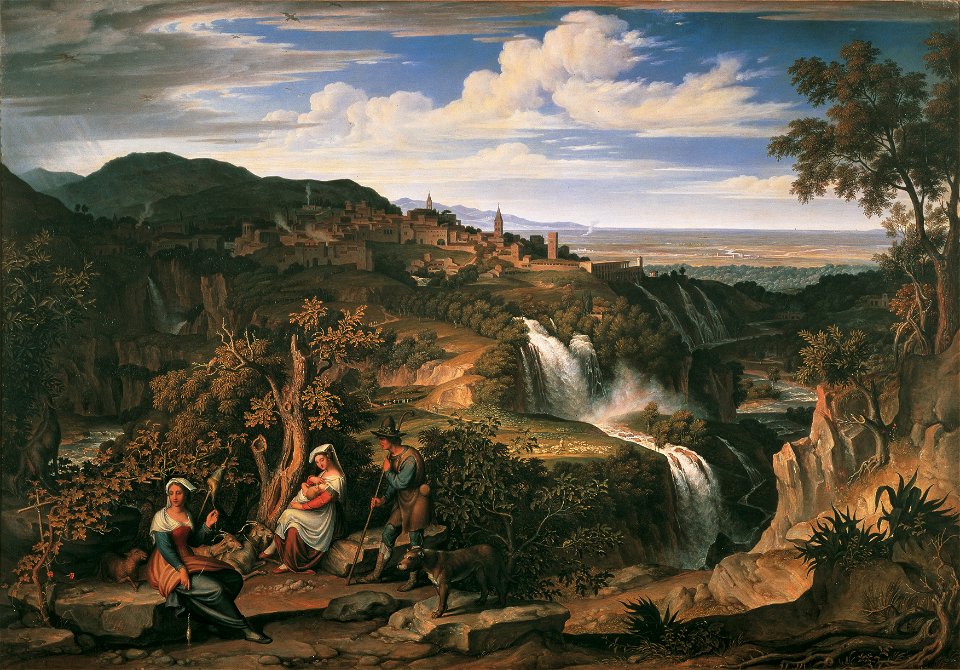 Josef Anton Koch - Die Wasserfälle von Tivoli bei Rom - 2096 - Kunsthistorisches Museum