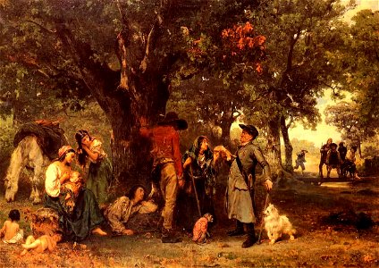 Ludwig Knaus - Zigeuner im Walde