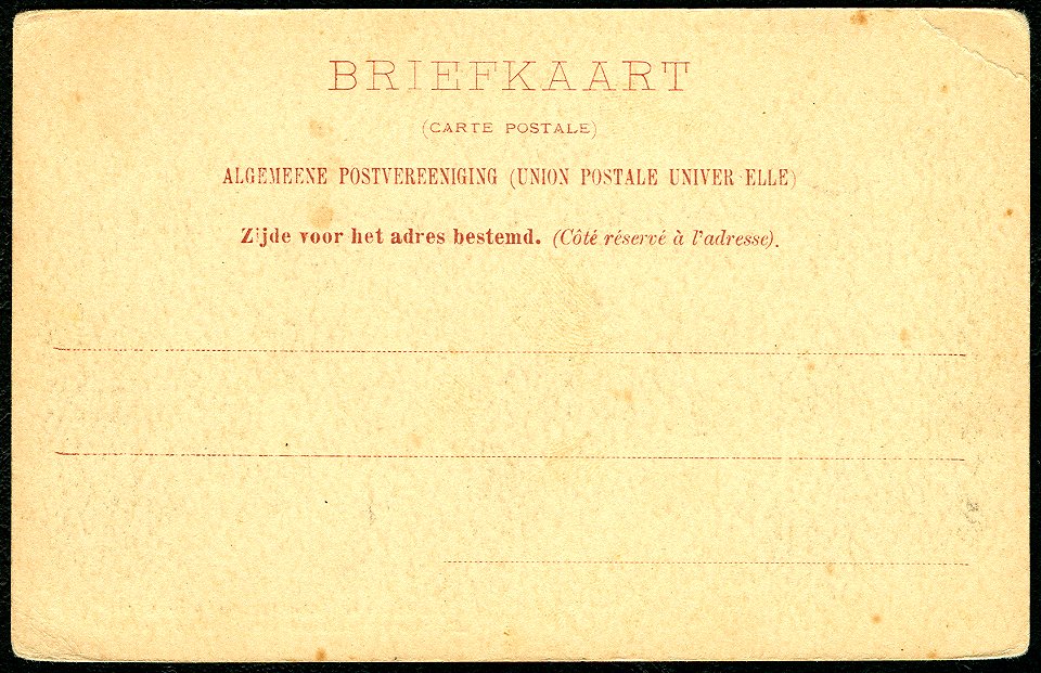 Knackstedt & Näther Stereoskopie 0697 Duitschland, Beelden-galery in Sanssouci. L`Allemagne, Gallerie de tableaux à Sanssouci, Revers Briefkaart Zijde voor het adres bestemd, Côté réservé à l'adresse, ungeteilte Rückseite