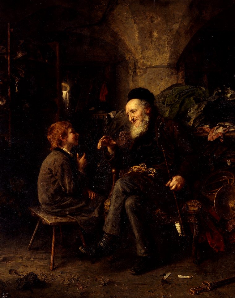 Ludwig Knaus - Salomonische Weisheit (1878)