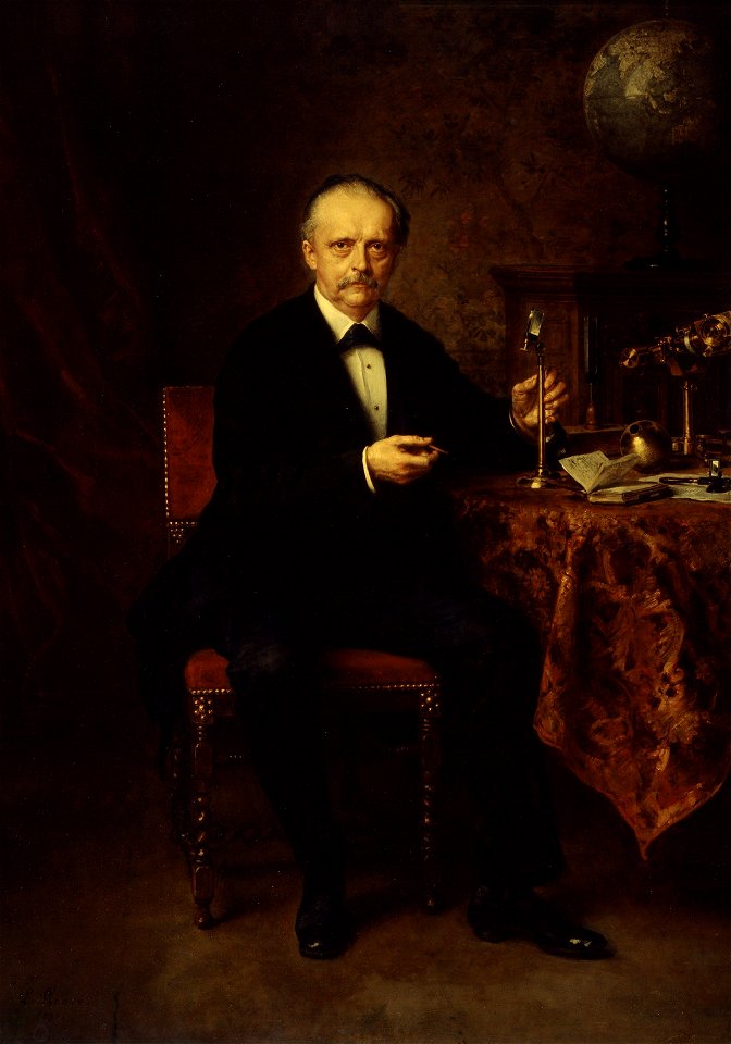 Ludwig Knaus - Der Physiker Hermann von Helmholtz (1881)