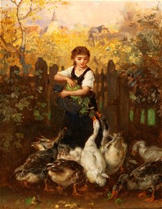 Ludwig Knaus - Cake at Teatime