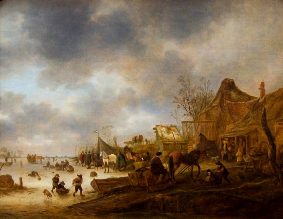 Kmska Isaac van Ostade (1621–1649) - Winterlandschap (1645) 28-02-2010 14-23-00