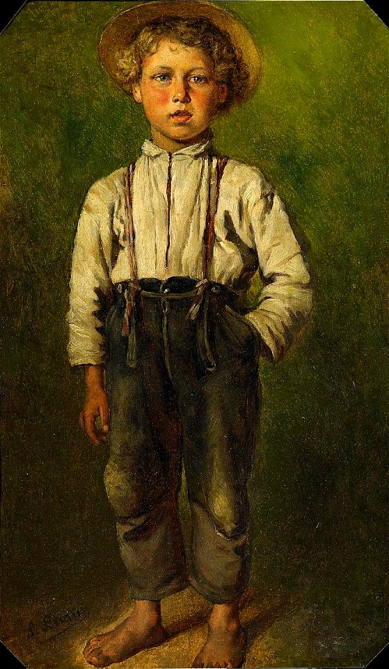 Ludwig Knaus Porträt eines Jungen