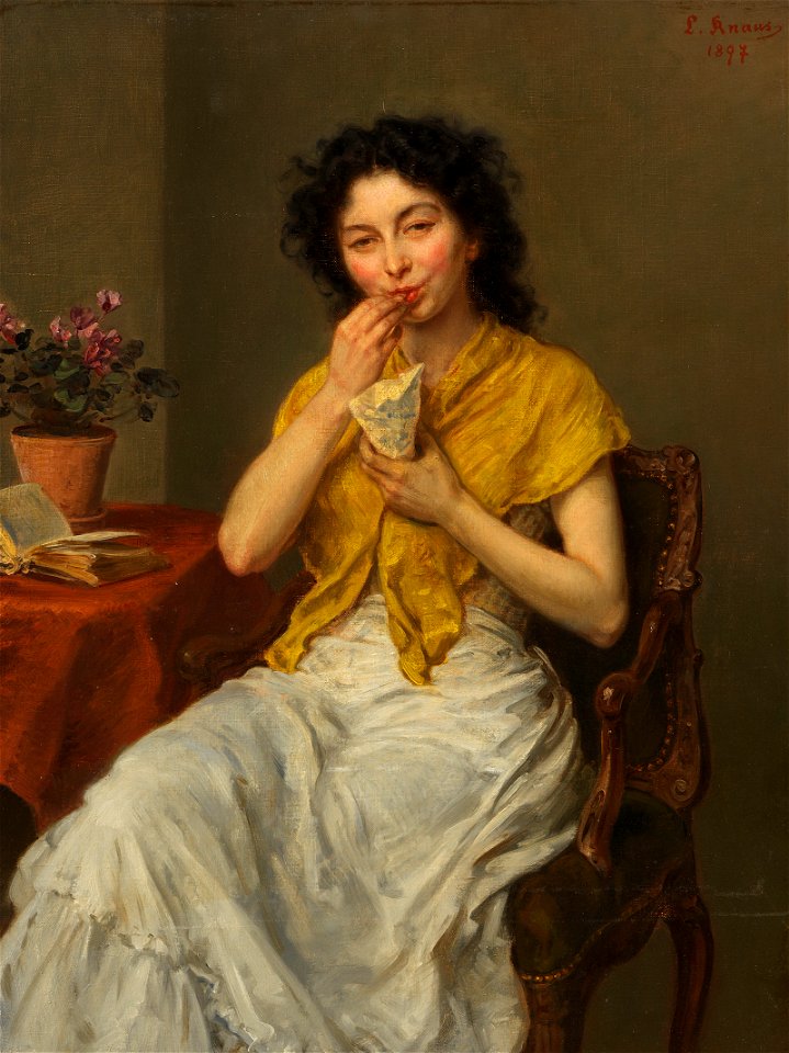 Ludwig Knaus - Die Naschkatze (1897)