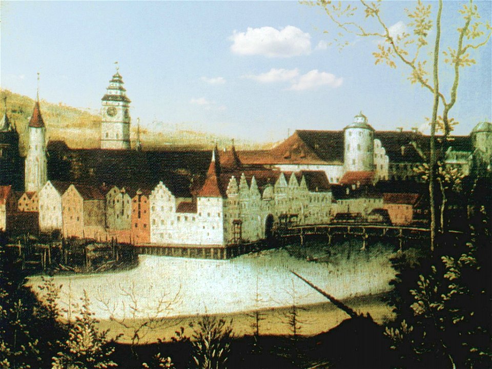 Kneiphof, Schloss und Altstädtische Kirche, 1557