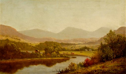 Farm Along the River Valley by Charles Wilson Knapp