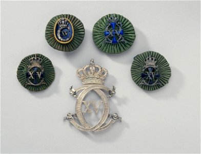 Kokarder, Karl XVs jaktklubb - Livrustkammaren - 13870