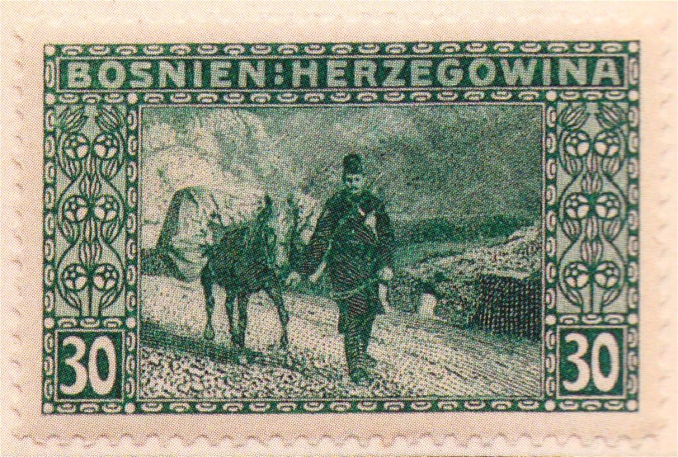 Kolo Moser - Briefmarke für Bosnien-Herzegowina 30