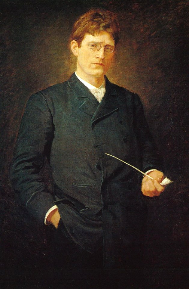 Knut Hamsun painting by Alfredo Andersen (1860-1935)