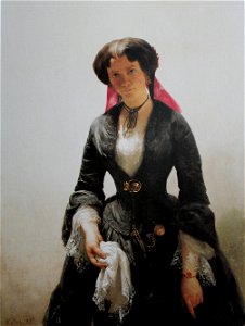 Koller Bertha Schlatter, die Braut des Künstlers 1855