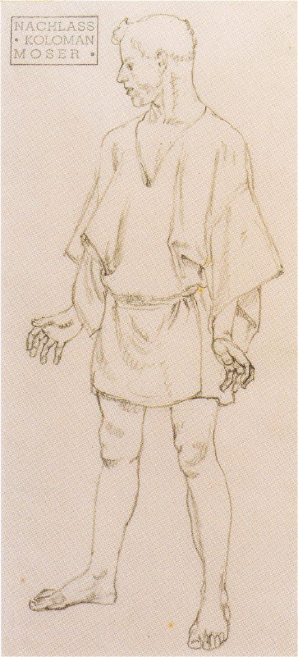 Kolo Moser - Figurenstudie zu Tristan - ca1915
