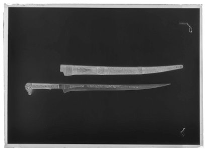 Kniv av flissatyp, kabylvapen, Marocko - Livrustkammaren - 60424-negative
