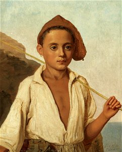 Christen Købke - En Fiskerdreng Fra Capri