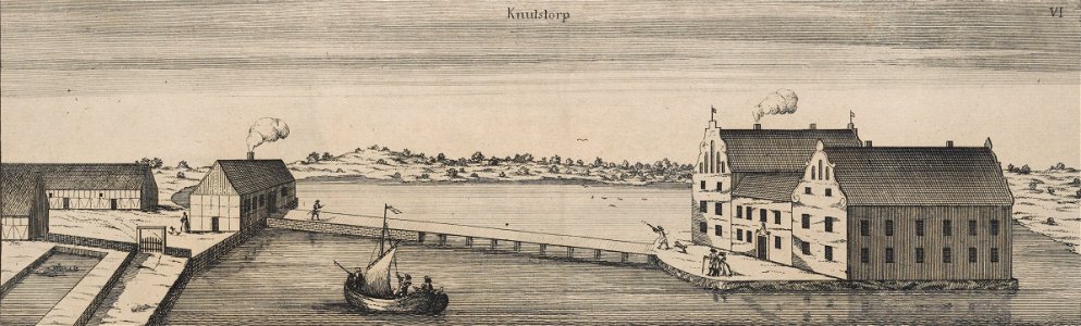 Knutstorp Castle in 1680