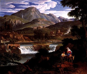 Joseph Anton Koch - Waterfall near Subiaco - WGA12235