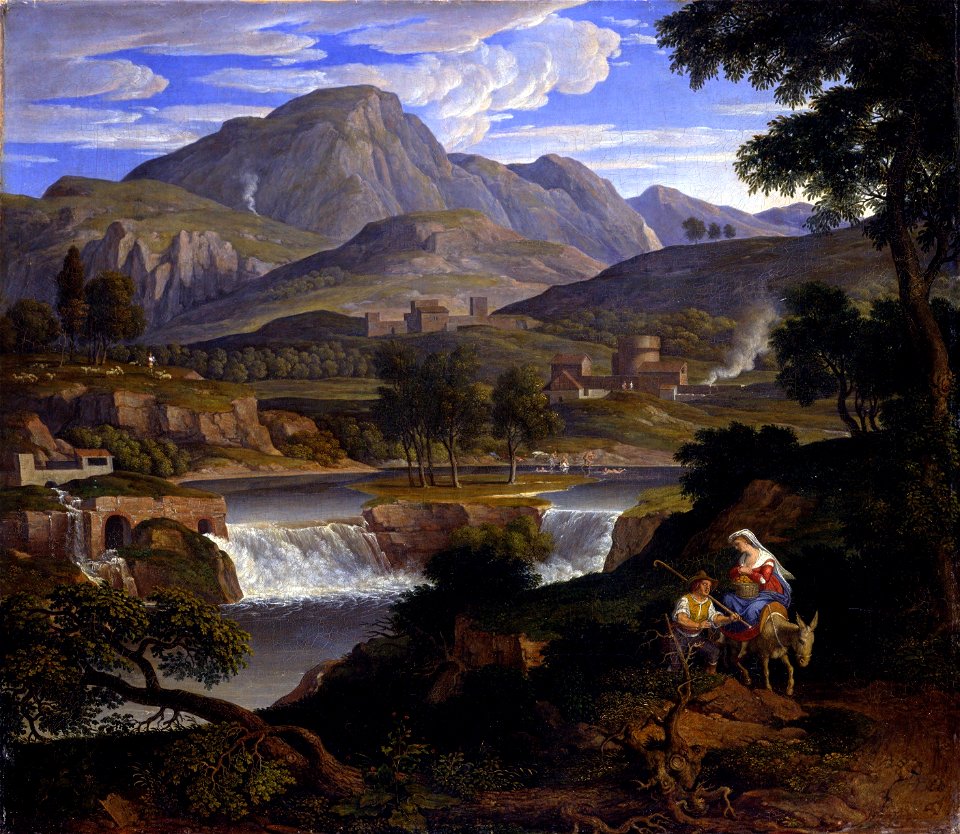 Joseph Anton Koch - Wasserfälle bei Subiaco (1813)