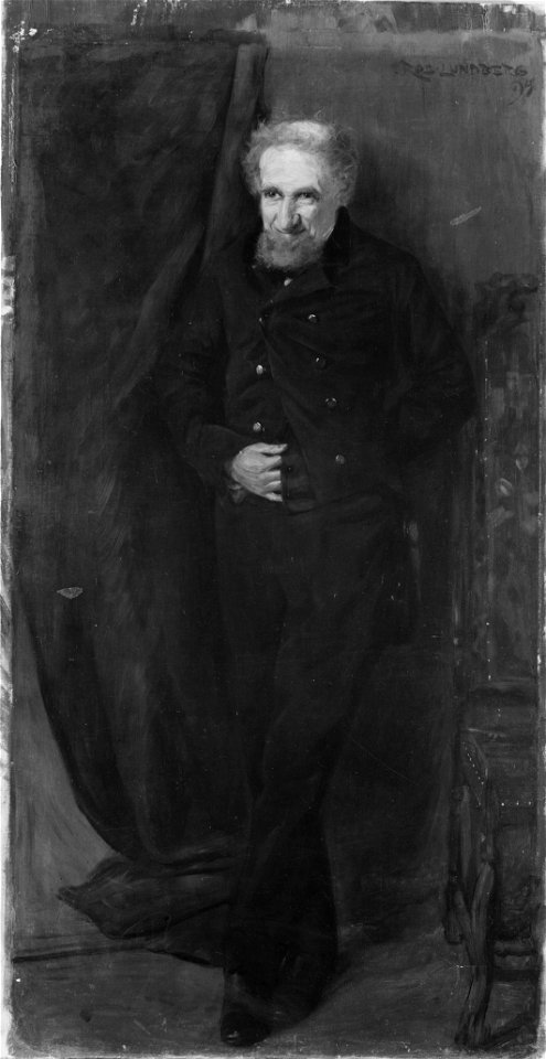 Knut Almlöf, 1829-1899, skådespelare, intendent vid Gripsholms slott, hovintendent - Nationalmuseum - 39407