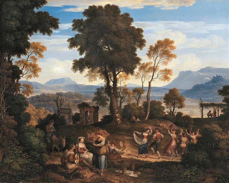 Joseph Anton Koch - Winzerfest bei Olevano - WAF 448 - Bavarian State Painting Collections
