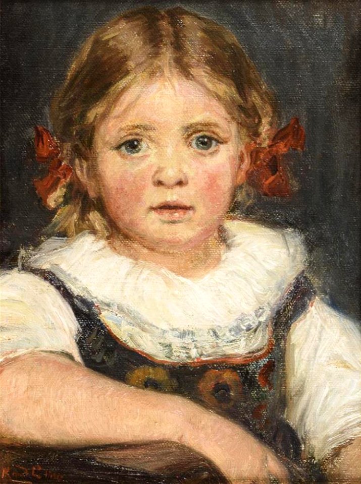 Knud Larsen Mädchenbildnis