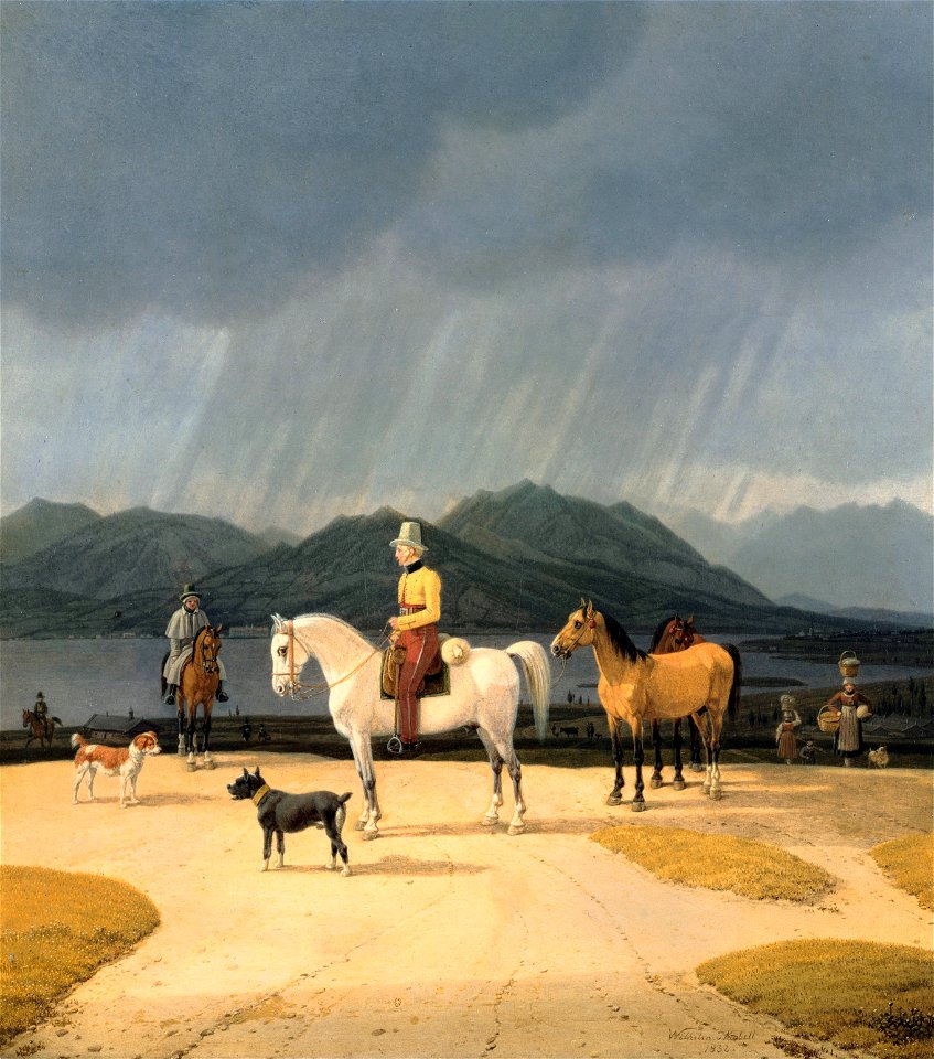 Wilhelm von Kobell - Reiter am Tegernsee - Google Art Project