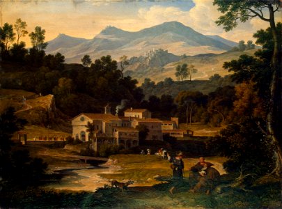 Joseph Anton Koch - Monastery of San Francesco di Civitella in the Sabine Mountains - WGA12231