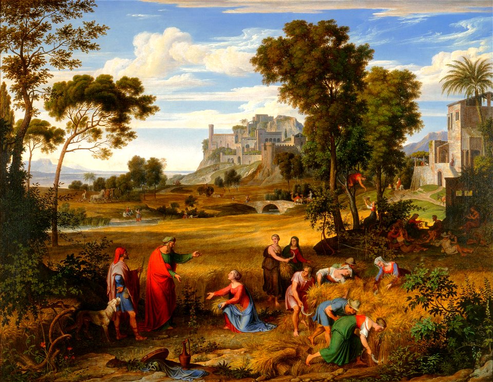 Joseph Anton Koch - Landschaft mit Ruth und Boas (1823-1825)
