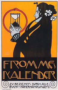 Kolo Moser - Plakat für „Frommes Kalender“ - 1899