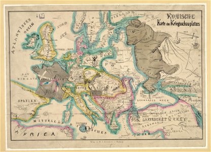 Komische karte des Kriegsschauplatzes LCCN2003688898