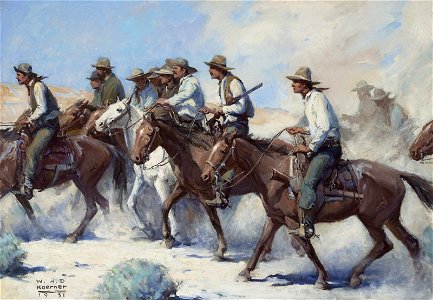 The Posse by William Henry Dethlef Koerner, 1931