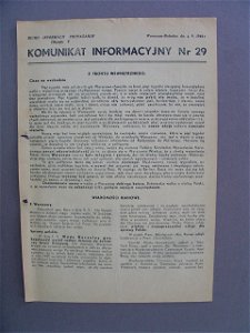 Komunikat Informacyjny nr 29