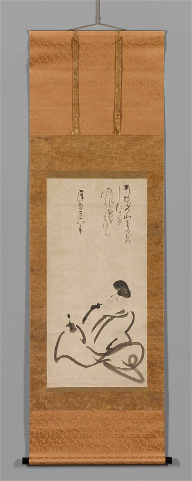 Konoe Nobutada - The Poet Hitomaro - 2012.71.11 - Yale University Art Gallery