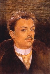 Koloman Moser - Selbstporträt als junger Mann - ca1895