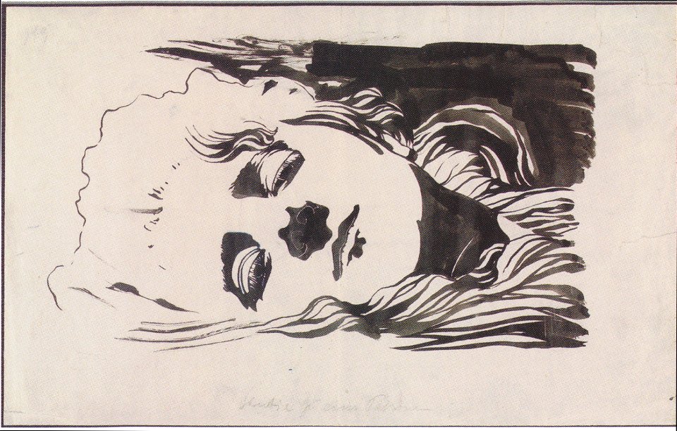 Kolo Moser - Bildnisstudie - 1898-99