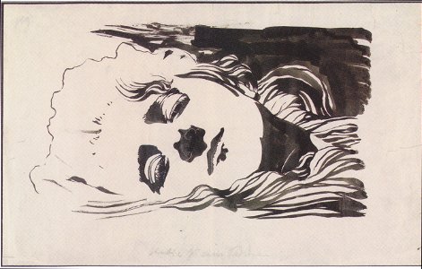 Kolo Moser - Bildnisstudie - 1898-99