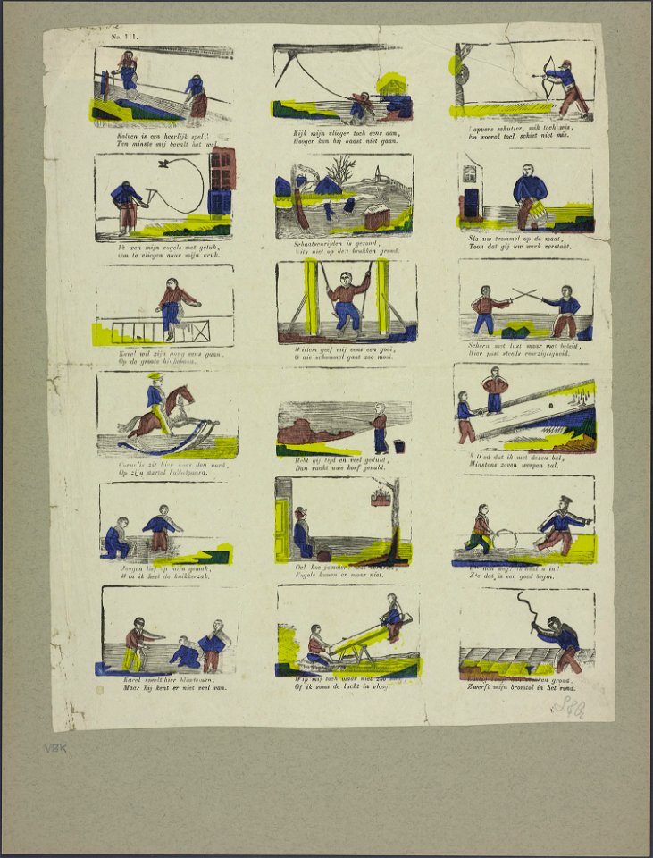 Kolven is een heerlijk spel-Catchpenny print-Borms 0827