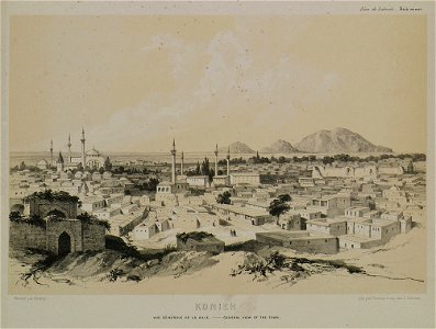 Konieh Vue générale de la ville - Laborde Léon Emmanuel Simon Joseph - 1838