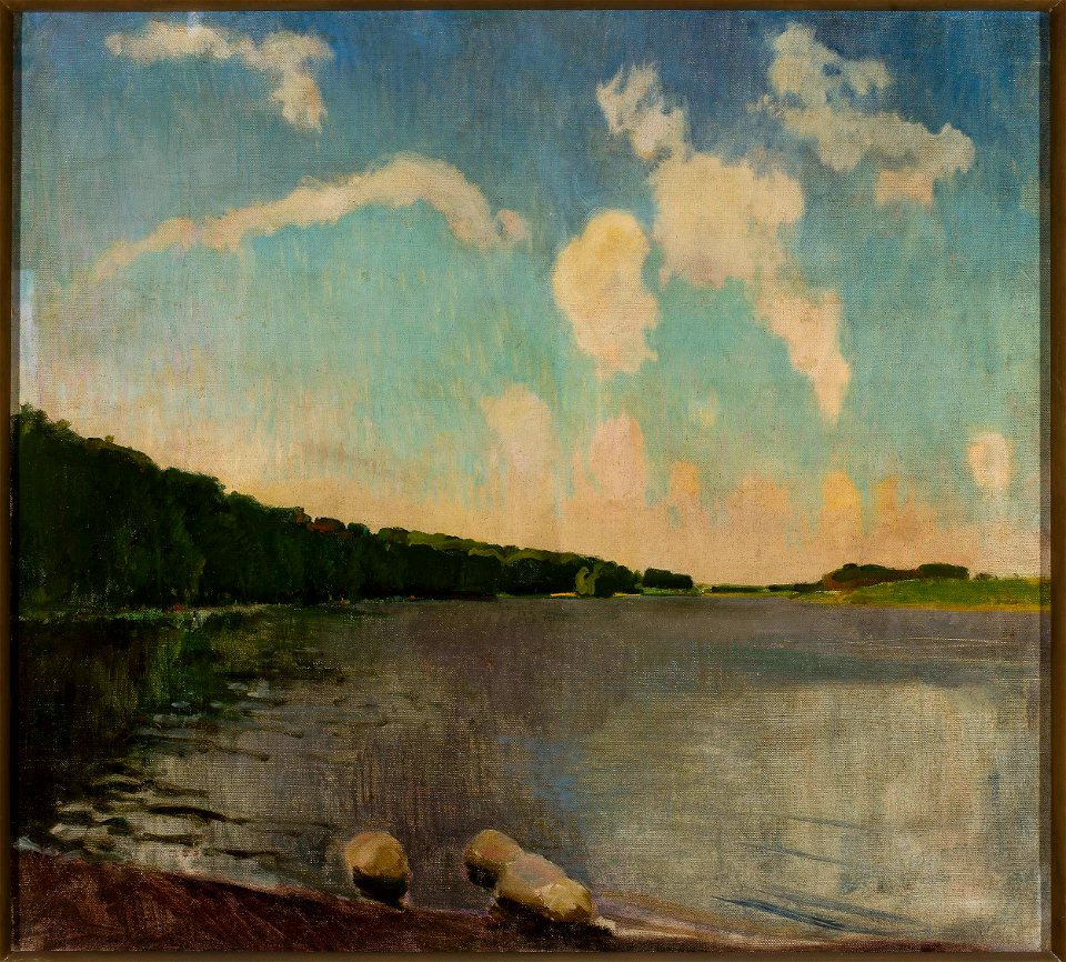 Konrad Krzyżanowski - Monastery lake in Kartuzy - MP 5161 MNW - National Museum in Warsaw
