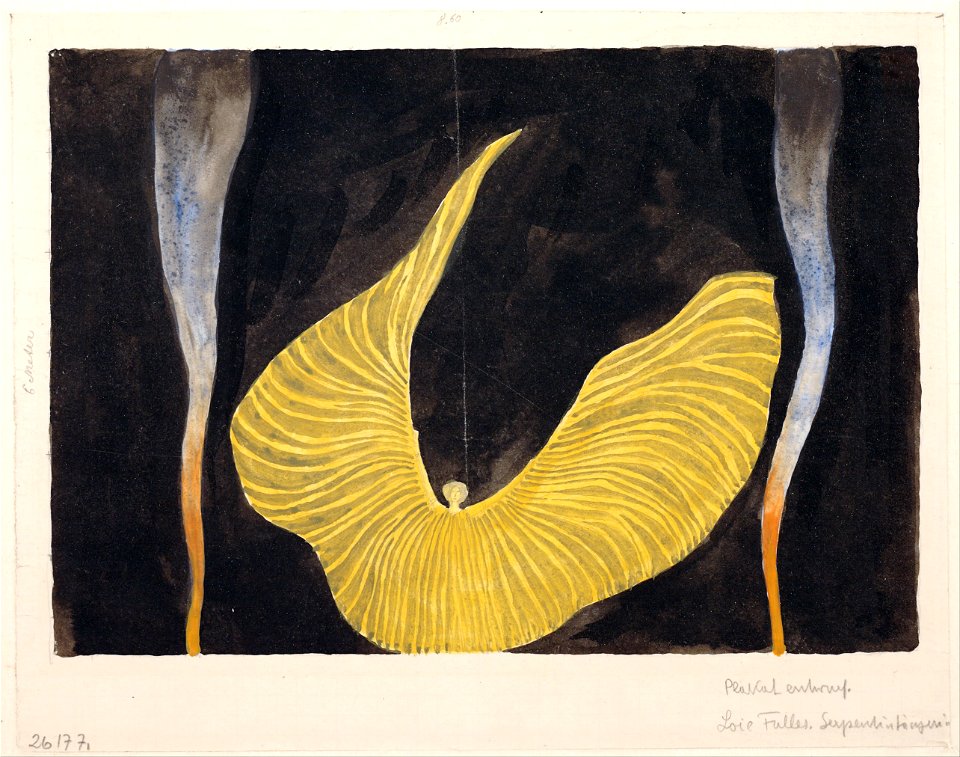Koloman Moser - Loïe Fuller in the Dance The Archangel, 1902 - Google Art Project