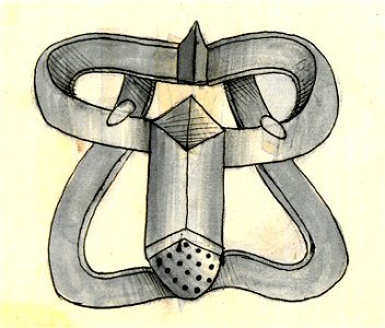 Konrad Kyeser, Bellifortis, Clm 30150, Tafel 15, Blatt 82v (Ausschnitt). Free illustration for personal and commercial use.