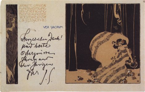 Kolo Moser - Ver Sacrum-Postkarte Nr12 - 1898